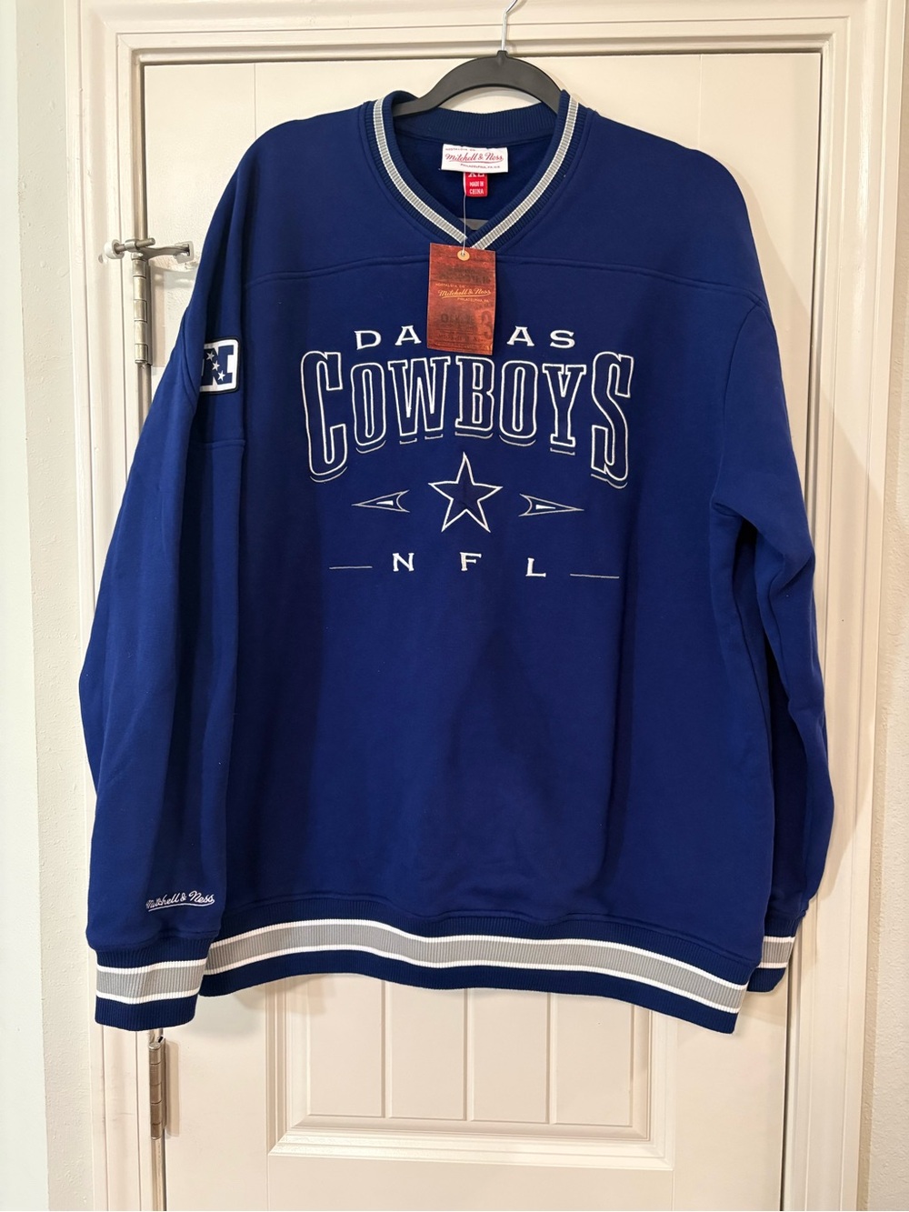 Mitchell & Ness Dallas Cowboys Royal Blue Pullover Sweatshirt